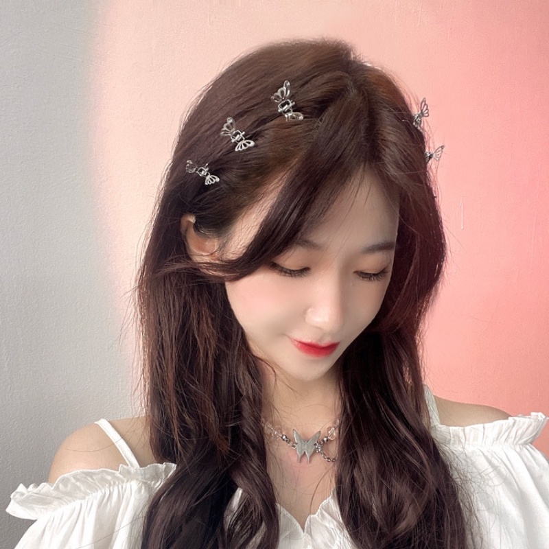 Set 12 Kẹp Tóc Hình Bươm Bướm Dễ Thương Cho Nữ