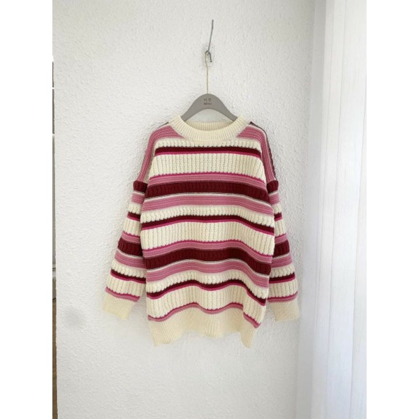 ÁO LEN SWEATER KẺ SỌC ĐỦ 2 MÀU NHƯ HÌNH
