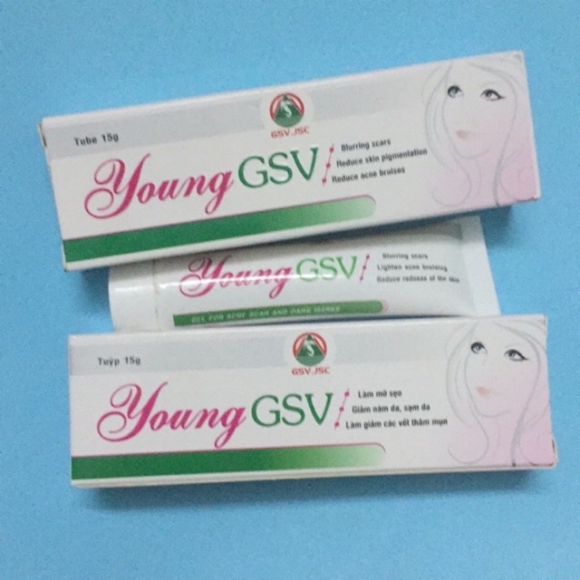 Young GSV - Young GSV New - Giảm tình trạng sẹo thâm do mụn, trẻ hóa và phục hồi da