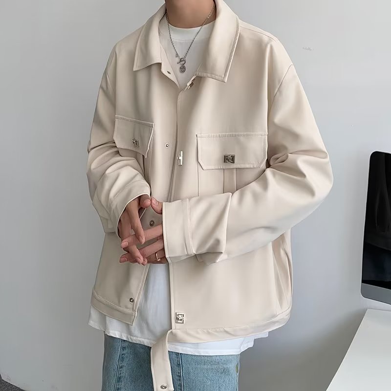 Áo Khoác Dáng Rộng Thời Trang Xuân Thu Phong Cách Mỹ Cho Nam simple áo khoác bomber kaki hàn quốc áo khoác jacket nam top fashion áo jacket nam