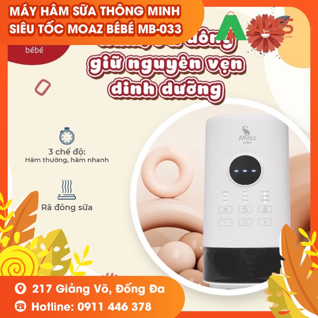 Máy hâm sữa thông minh siêu tốc Moaz BéBé MB – 033