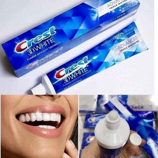 [ Bill Mỹ ] KEM ĐÁNH RĂNG CREST 3D WHITE ADVANCED TRIPLE WHITENING
