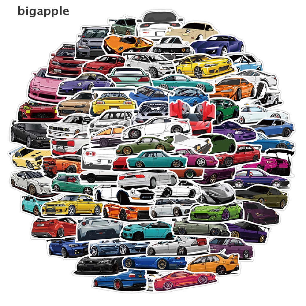 Set 100 Sticker Họa Tiết Graffiti Dán Trang Trí Xe Hơi Tiện Dụng