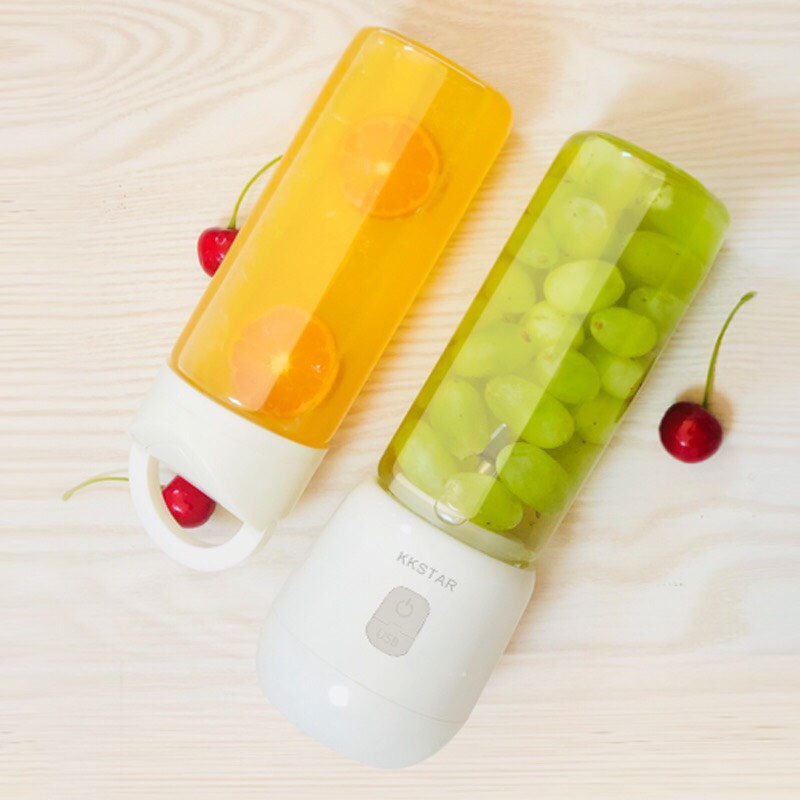 Máy Xay Sinh Tố Cầm Tay Mini Kanchhi 6 Lưỡi Xay Inox Cối Thuỷ Tinh 420ml - BH 6 Tháng