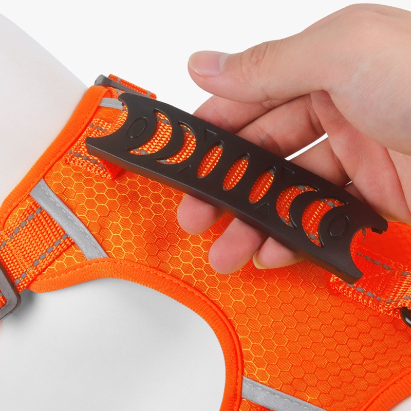 Elsabell. Dây Xích Thú Cưng Phản Quang Có Thể Điều Chỉnh Thoáng Khí An Toàn Cho Chó Đi Bộ Áo Vest Du Lịch Ngoài Trời