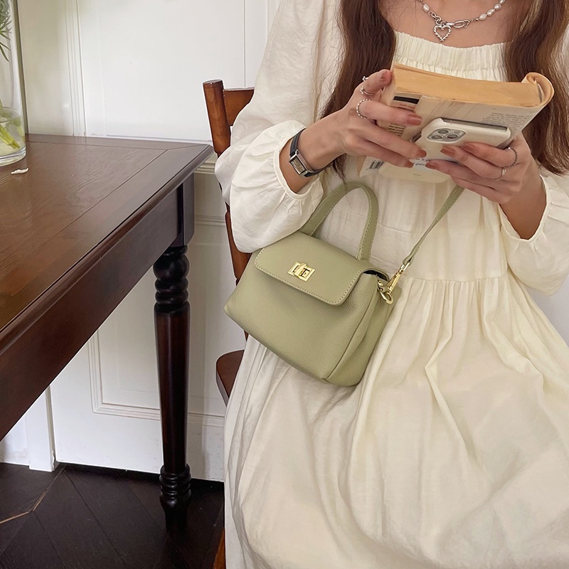 Mischa Túi Đeo Vai Bằng Da PU Màu Trơn Phong Cách Phương Tây Thời Trang Cho Nữ