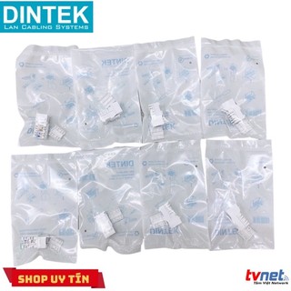Đầu mạng âm tường DINTEK Module Jack Cat.6 dạng ngang E-Jack