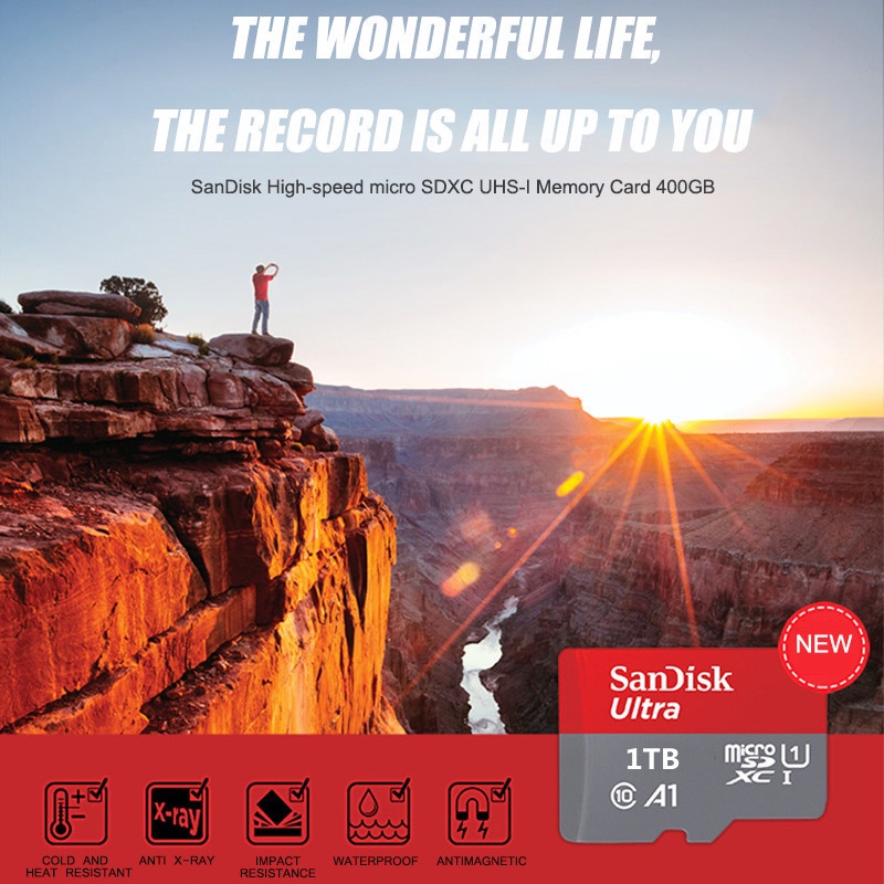 Thẻ Nhớ Sandisk Ultra 256GB 1TB 512GB 1TB MicroSD 120MB / s Tốc Độ Cao Cho Máy Chơi Game Nintendo Switch 256GB