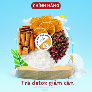 ✅[HÀNG LOẠI 1] Trà detox giảm cân, trà cam quế hoa hồng -  Trà giảm cân hoa quả - Thanh mát, giải độc