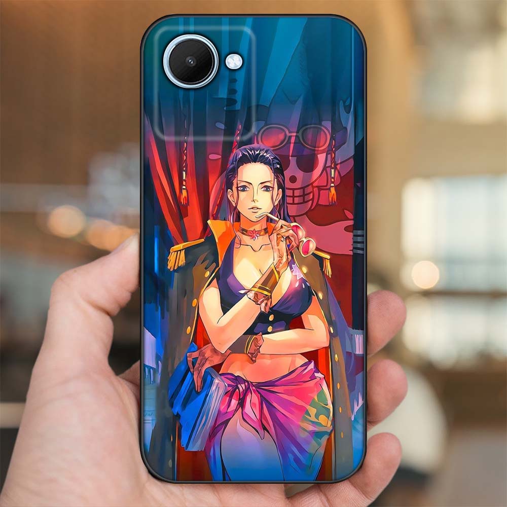 Ốp lưng Realme C30s viền đen in hình Nico Robin One Piece Đảo Hải Tặc