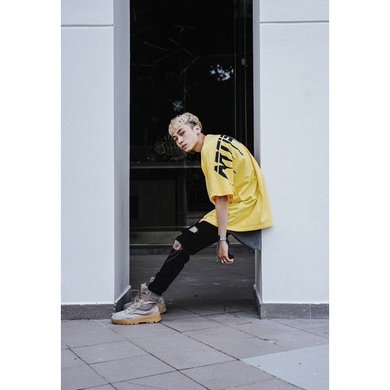 Áo Thun T-shirt Unisex Oversized Tay Ngắn Oversize Local Brand Artist Club OVERSIZED màu Vàng