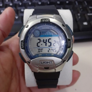 Đồng hồ nam Casio W-753 điện tử second hand si Nhật
