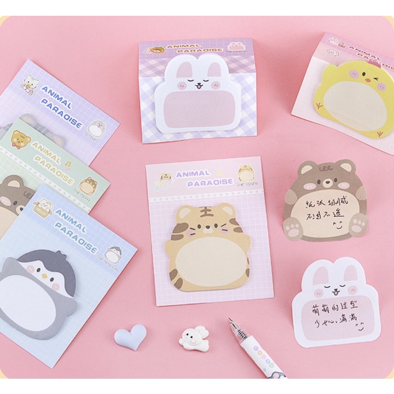 Giấy note hình động vật ngộ nghĩnh