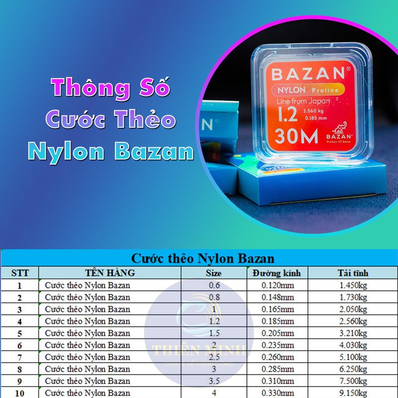 Cước Thẻo Câu Đài Huyền Thoại BaZan Chất Lượng Cao Chính Hãng  - Vũ Môn Fishing