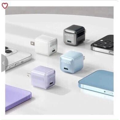 Củ sạc Anker A2637 Nano Pro 20w sạc nhanh các thiết bị di động PD/IQ 3.0, màu sắc đa dạng - BH 12 Tháng