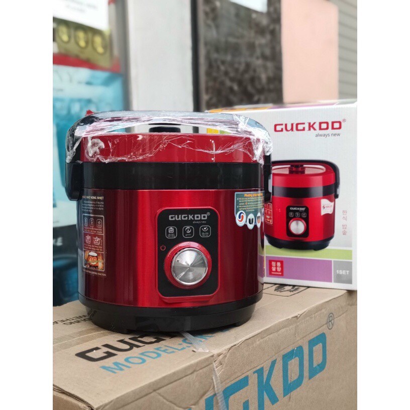 Nồi Cơm Điện 2 Chế Độ Nấu Cơm, Nấu Cháo, Tặng Xửng Hấp. Dung Tích 2L CUCKOO GK-507, Bảo Hành 12 Tháng.