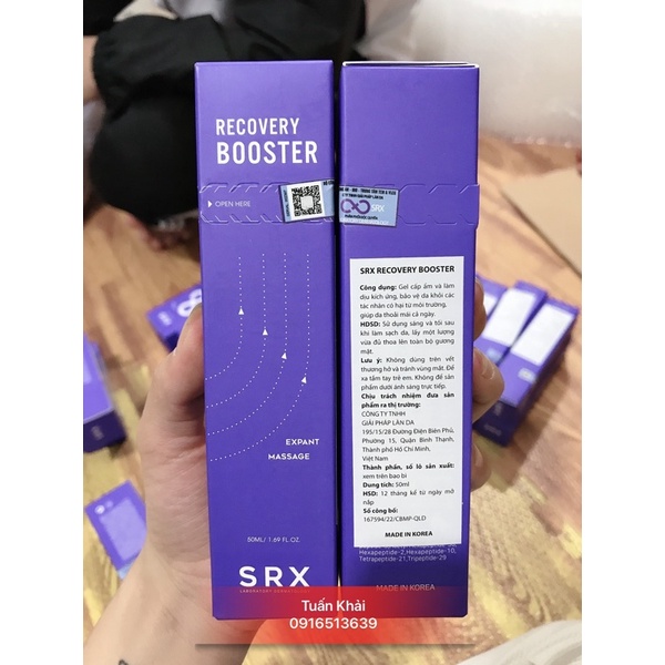 Gel phục hồi SRX Recovery Booster 50ml