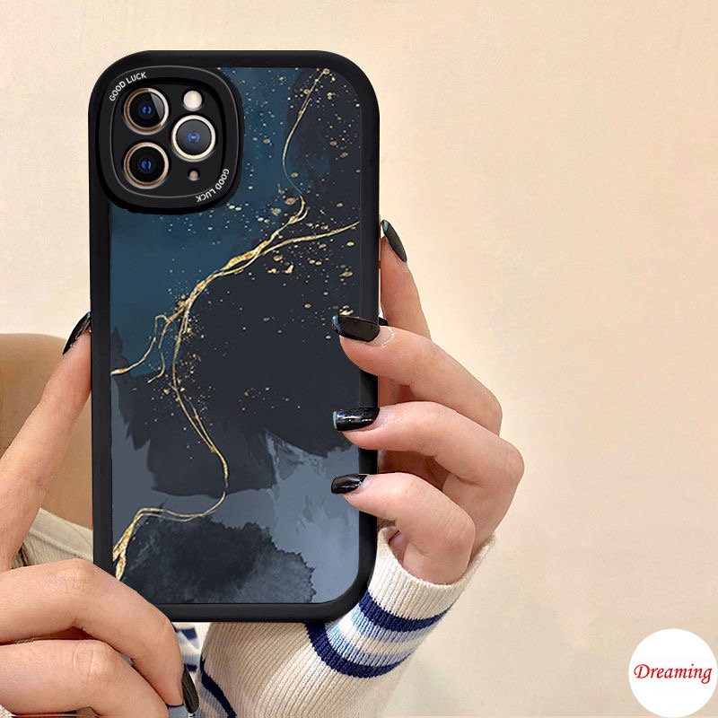 Ốp Lưng Điện Thoại cho Redmi Note 11 11S 10 10S 9S 9 8 7 10C 10A 9C 9A 9T X3 NFC GT M3 Pro 5G 4G Oval Big Eye Soft Phone Case Motif Grey Blue Sky