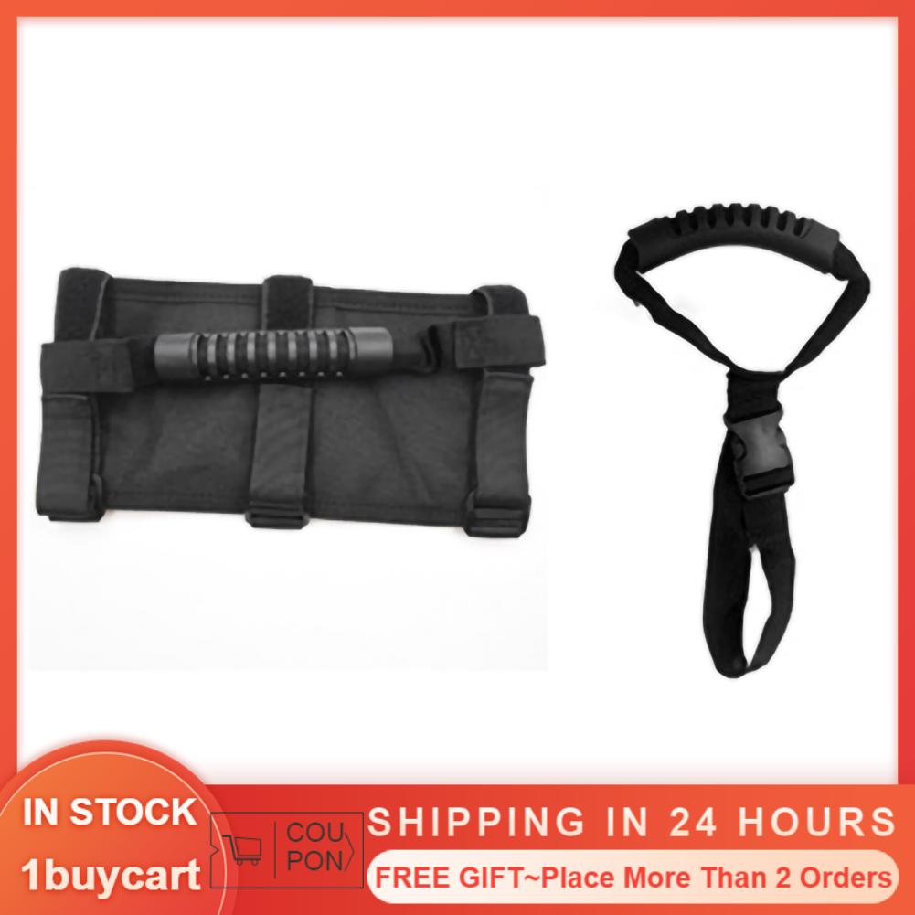 1buycart Roll Bar Top Grab Handle Ergonomic Design Comfortable Grip Strong Bearing Capacity Replacement for Wrangler