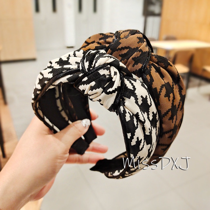 Băng Đô Vải Bản Rộng Phong Cách Retro Hàn Quốc Hợp Thời Trang Cho Nữ