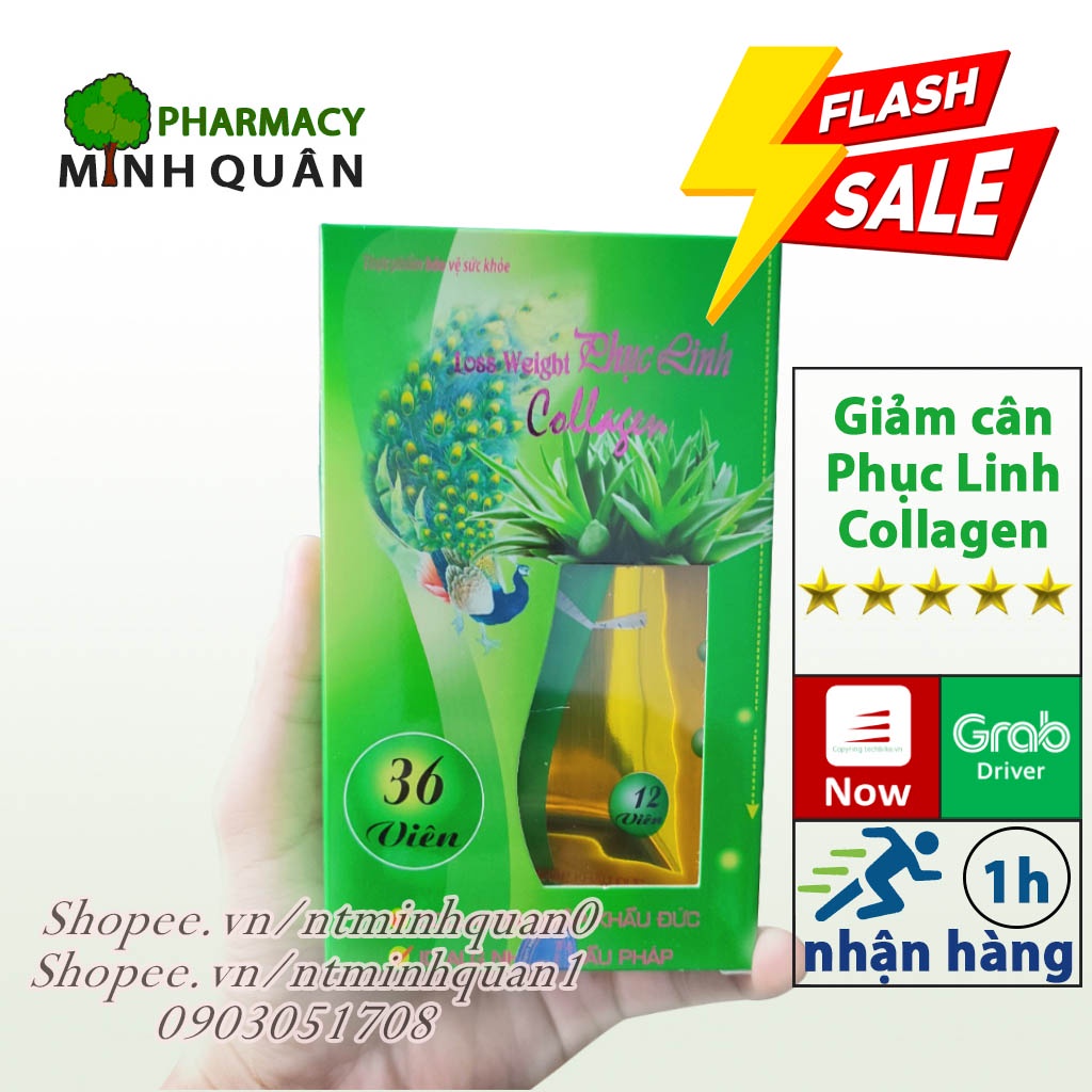 VIÊN UỐNG GIẢM CÂN CON CÔNG SLIM PHỤC LINH (36 viên)