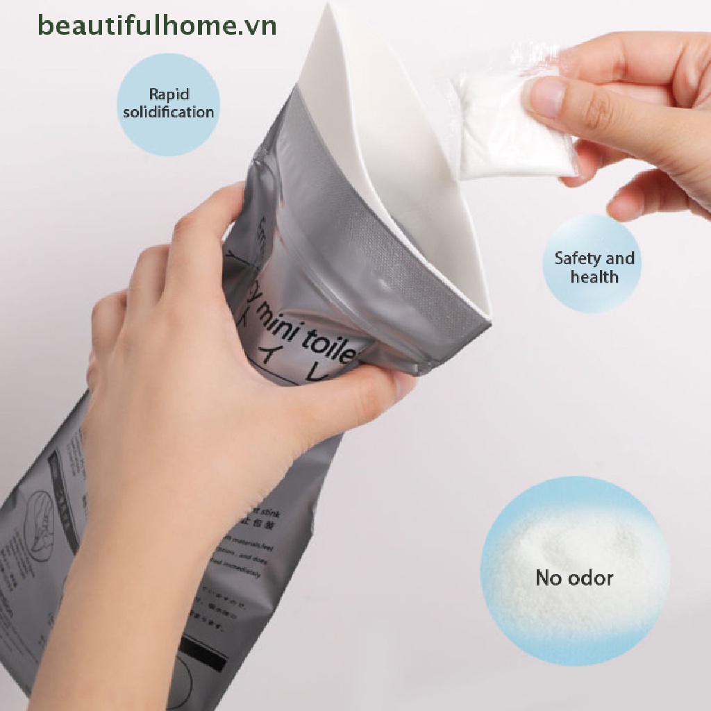 Set 1 / 4 Túi Đi Vệ Sinh Khẩn Cấp Mini 700Ml Tiện Dụng