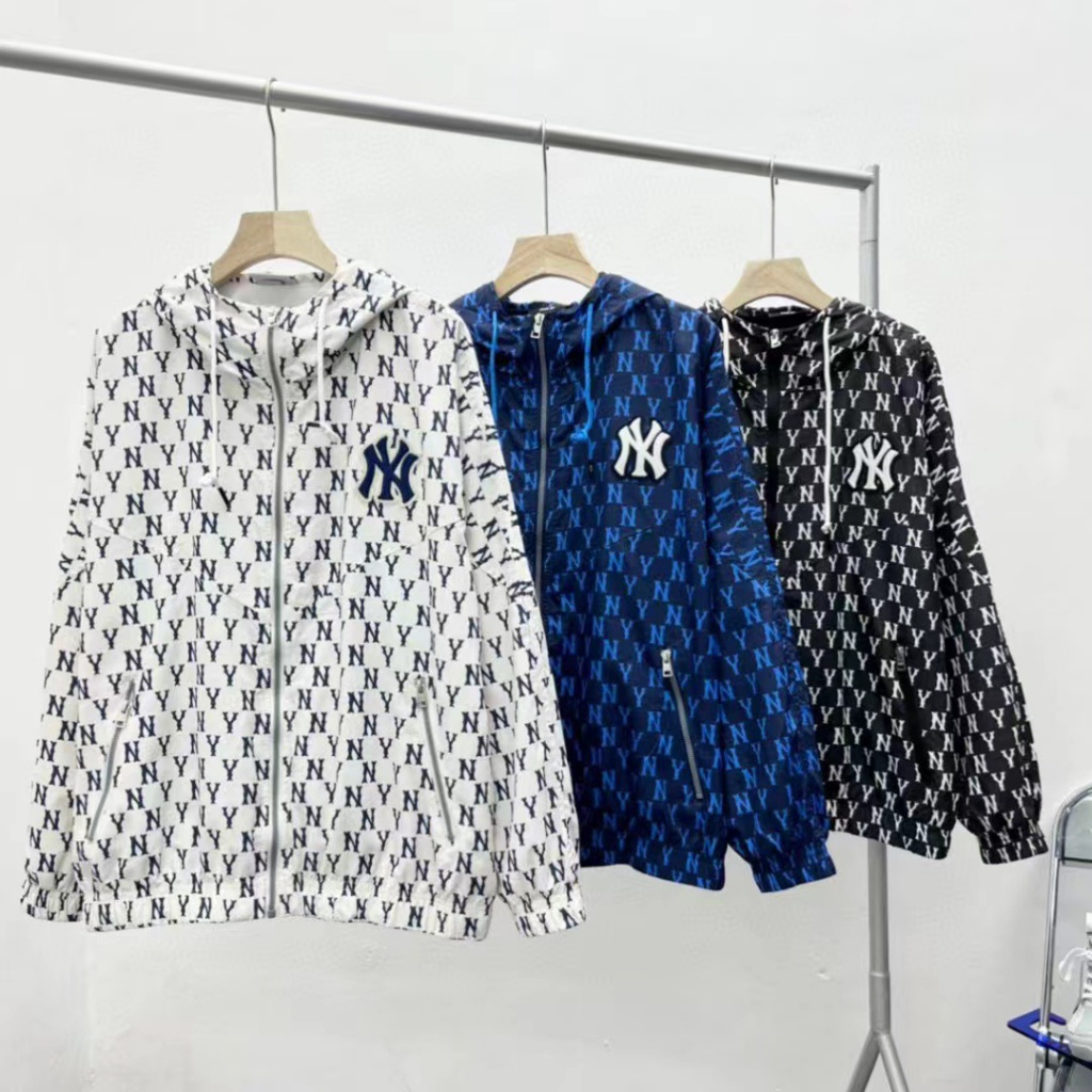 Áo Khoác Bóng Chày Mlb Yankees / ny Bằng Pvc Chống Gió In Hoạ Tiết Hoa Cổ Điển Thời Trang Mùa Xuân 22