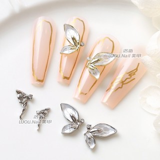 charm cánh bướm trang trí móng