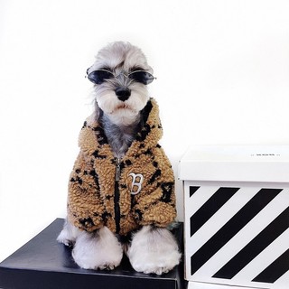 Áo khoác lông mẫu burberry form mới cho pet