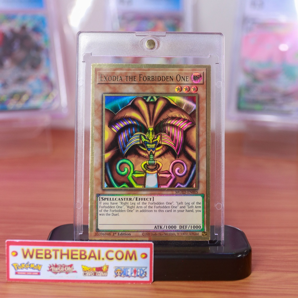 🌟CHÍNH HÃNG🌟 Bài Yugioh Exodia the Forbidden One - MGED-EN005 - Premium Gold Rare 1st Edition