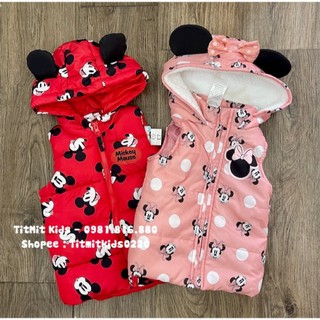 Áo khoác gile phao bé gái dư xịn 9m-4y