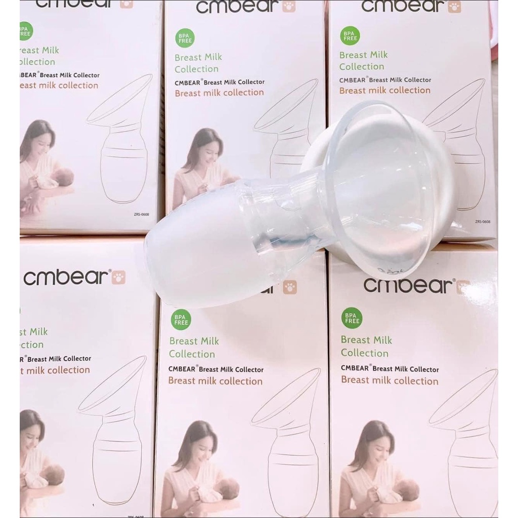 Hàng thanh lý - Cốc hứng sữa Cmbear Phễu hứng sữa Cmbear Silicon an toàn và tiện lợi