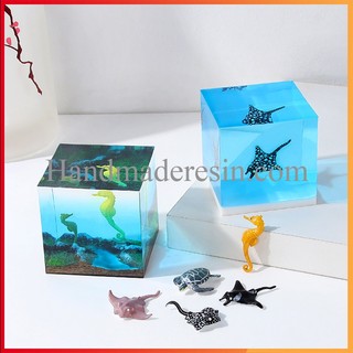Mô hình Cá ngựa, Cá nóc Trang trí Resin