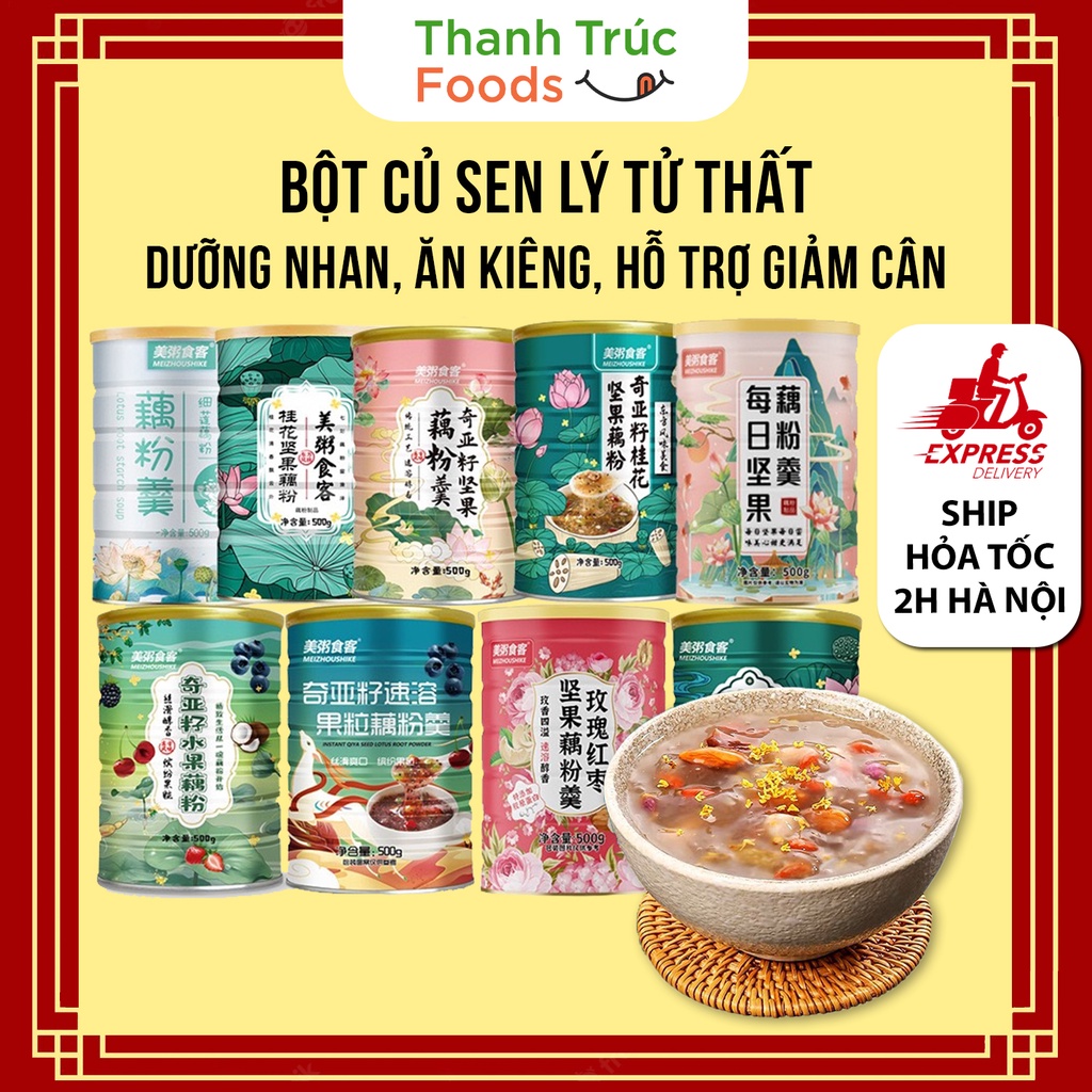 Bột Củ Sen Mix Hạt Dinh Dưỡng Ngũ Cốc Giảm Cân, Ăn Kiêng