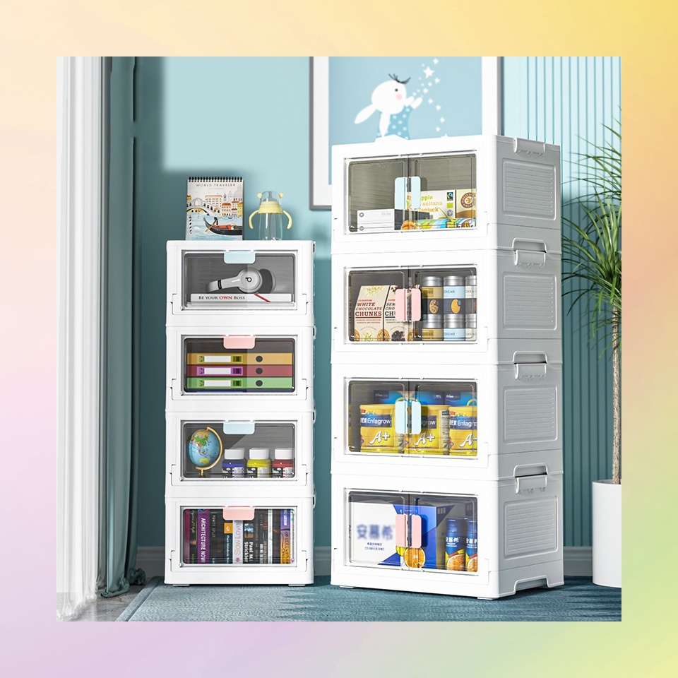 Hộp Đựng Đồ Bằng Nhựa Có Thể Xếp Chồng Tiện Dụng Cho Gia Đình