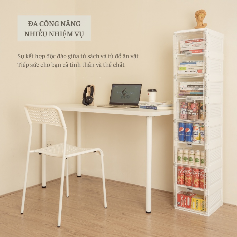 Combo Bàn Làm Việc IKEA Màu Trắng Trang Trí Góc Học Tập Chính Hãng Và Kệ Đa Năng