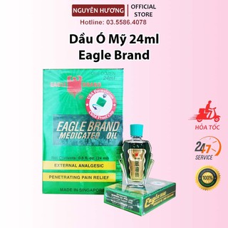 Dầu gió xanh con ó Eagle Brand Singapore 24ml