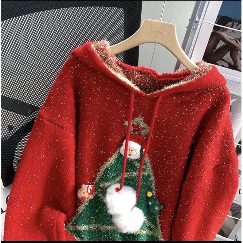 Áo len hình ông già Noel hàng QCL1