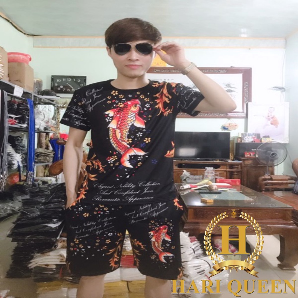 Bộ Đùi Nam In 3D Cá Chép MVA0419