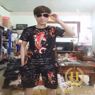 Bộ đùi nam in 3d cá chép mva0419
