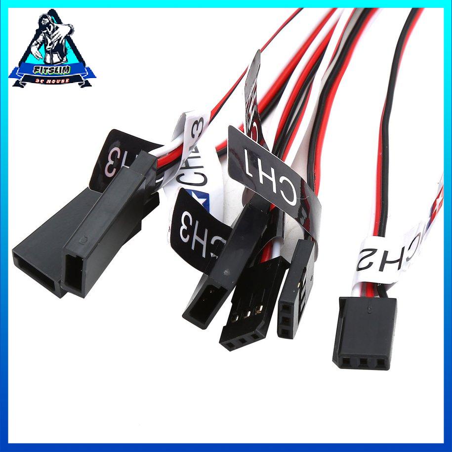 [Fit] Bộ 12 Đèn Led Phanh Tay Lái Mô Phỏng Flash Cho Xe Hơi 1/10 Rc [S/22]