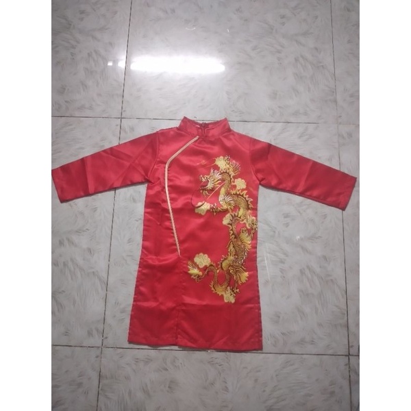 Áo dài cách tân bé trai hàng cao cấp size từ 12kg tới 15kg còn 1 cái sale gần 50%