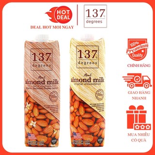 Sữa Hạt Hạnh Nhân Nguyên Chất Không Đường Degrees 1L