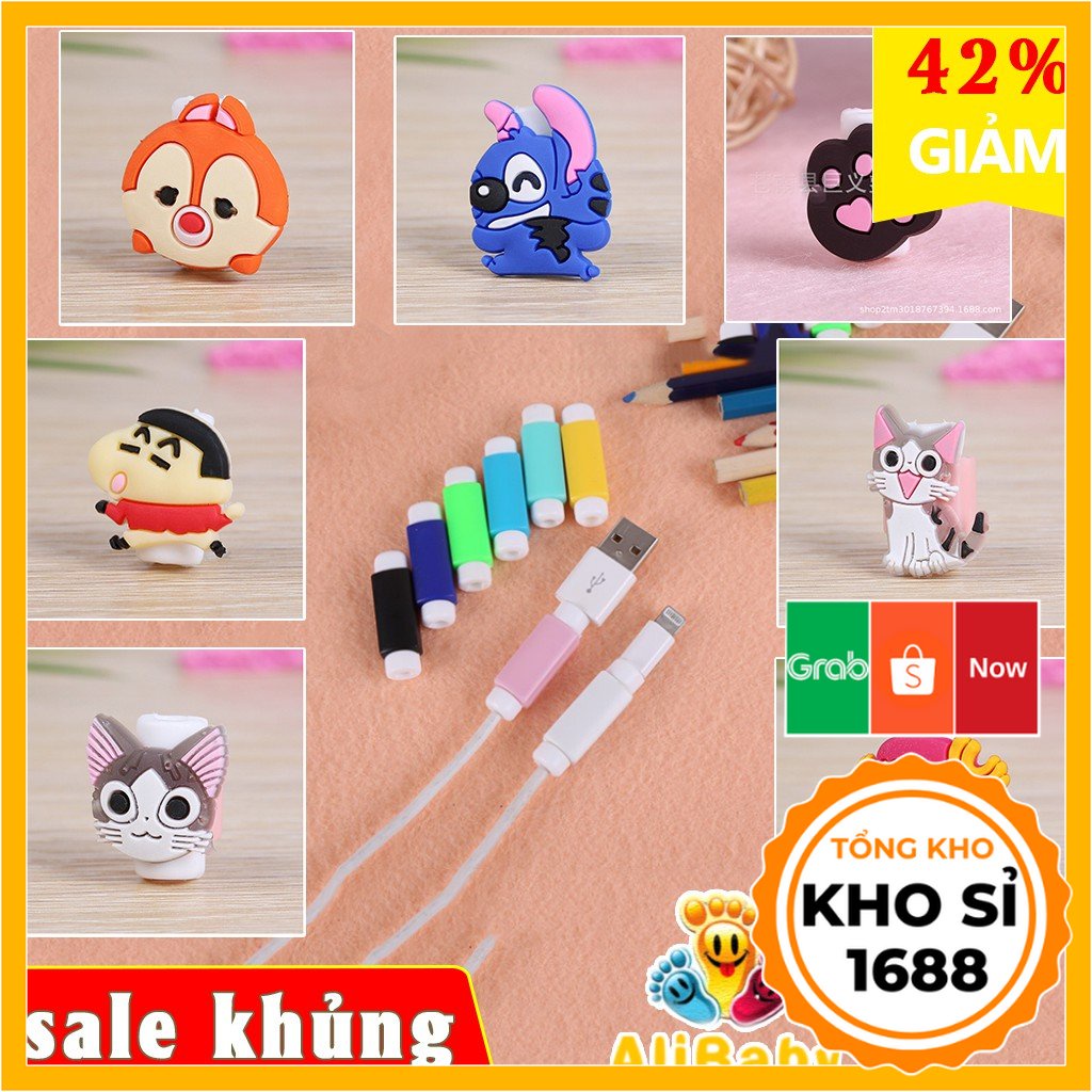 Dụng cụ bảo vệ cáp sạc, tai nghe điện thoại máy tính hoạt hình E186