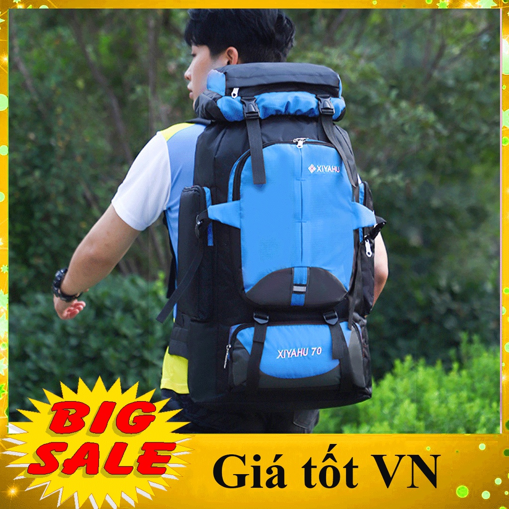 Ba Lô Du Lịch Làm Việc Sức Chứa Siêu Lớn 70L, Leo Núi Du Lịch đi phượt Cho Nam, Túi Hành Lý Gọn Nhẹ quân đội