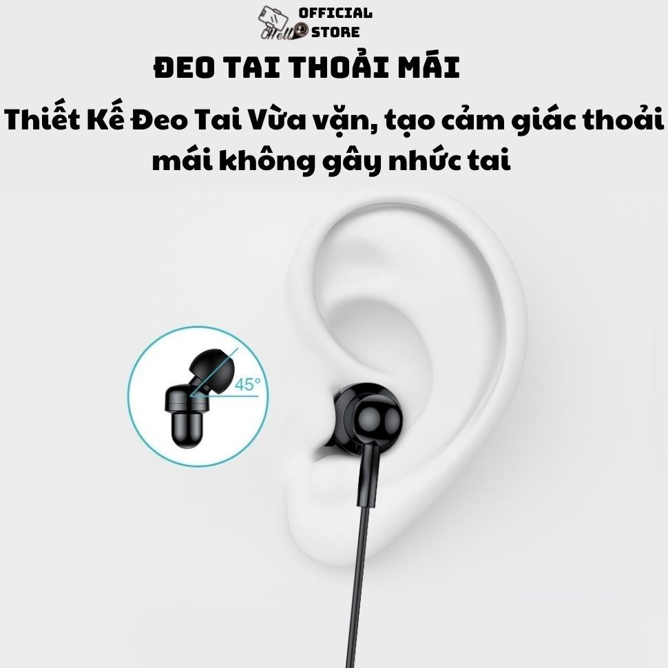 Tai Nghe Nhét Tai U955 𝐜𝐡𝐢́𝐧𝐡 𝐡𝐚̃𝐧𝐠 𝐬𝐞𝐧𝐝𝐞𝐦 Hello,Jack 3.5mm Có Dây Có Mic Chống Ồn Giá Rẻ Cho Điên Thoai
