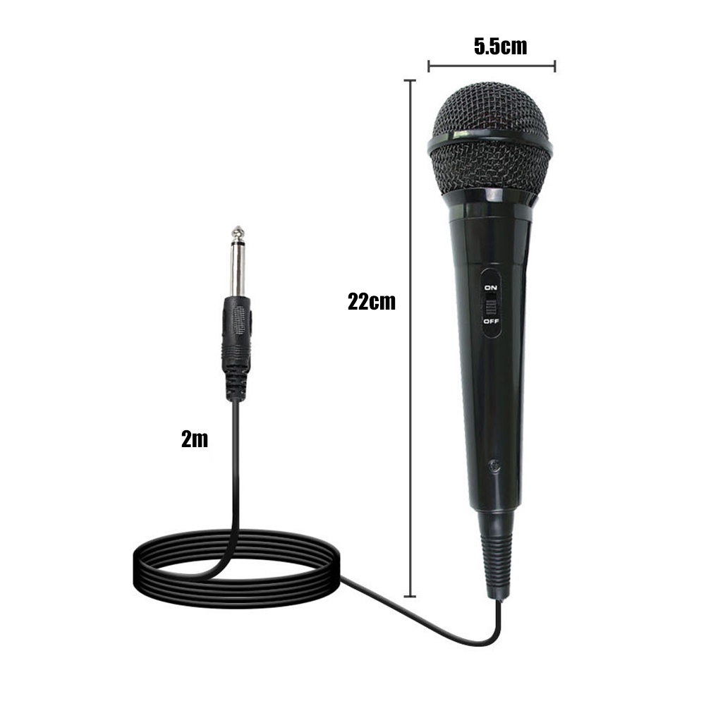 Micro Có Dây 6.5mm Và Công Tắc ON / Off 2m Cho Hát Karaoke / Hát Karaoke / Speech / Đám Cưới