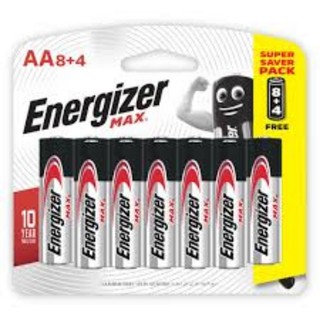 Pin AAA Energizer Alkaline Max - Pin Tiểu E92 Vỉ 8 + 4