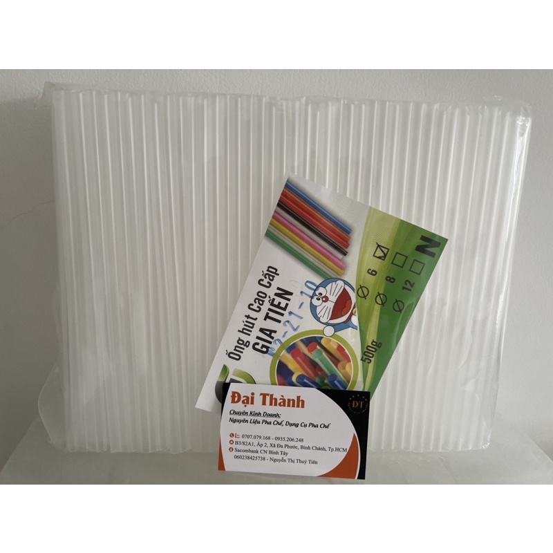 Ống hút nhựa hút trân châu, sinh tố, nước mía… bịch 0.5kg