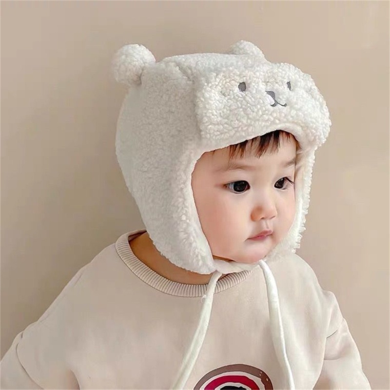 Mũ Trùm Đầu Bảo Vệ Tai Chất Liệu Dày Dặn Thoáng Khí Thời Trang Mùa Đông Cho Bé
